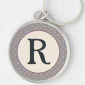 Bourgondische Tegel Sleutelhanger (Voorkant)