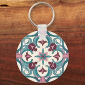 Bourgondische Tegel Sleutelhanger (Voorkant)