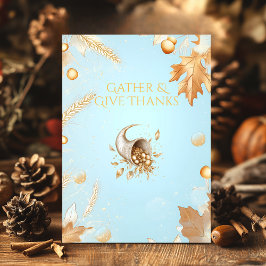 Bourgondische Thanksgiving met Cornucopia & Copper Kaart