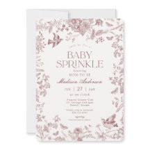 Bourgondische Toile de Jouy Franse Bloemen Baby St
