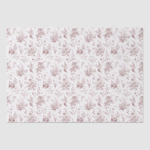 Bourgondische Toile De Jouy Vintage Bloemrijke Chi Tissuepapier