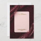 Bourgondische Tulle Trouw Uitnodiging - Blush (Achterkant)