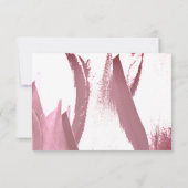 Bourgondische Tulp Bloem Bruiloft Menu Keuze Kaart (Achterkant)