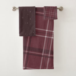 Bourgondische vakantie plaid en sterren bad handdoek