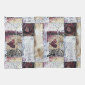 Bourgondische Valentijnse Serie Design 11 Theedoek (Horizontaal)