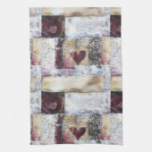 Bourgondische Valentijnse Serie Design 11 Theedoek (Verticaal)