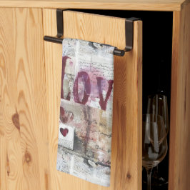 Bourgondische Valentijnsserie ontwerp 5 Theedoek