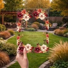 Bourgondische verbrand oranje herfst bloemstuk hel