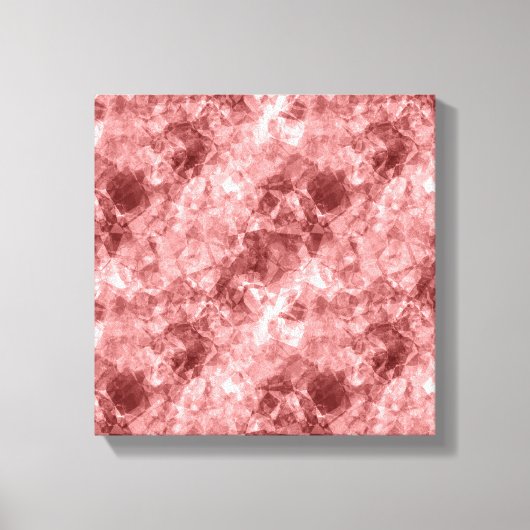 Bourgondische Verfrommelde Textuur Canvas Afdruk (Voorkant)