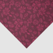 Bourgondische vintage bloemen tissuepapier (Detail)