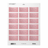 Bourgondische Vintage Kant Trouw Etiket (Full Sheet)