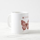 Bourgondische Vlindernaam Koffiemok (Voorkant links)