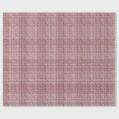 Bourgondische Waterverf Gingham Cadeaupapier (Vlak)