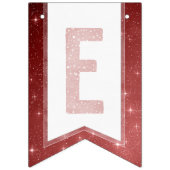 Bourgondische Waterverf Typografie Merry Everythin Vlaggetjes (Tweede vlag)