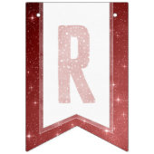 Bourgondische Waterverf Typografie Merry Everythin Vlaggetjes (Derde vlag)