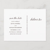 Bourgondische Wereldkaart | Elegant Reizen Sla de  Aankondigingskaart (Achterkant)