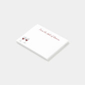 Bourgondische wijn Champagne glazen wijnmakerij Post-it® Notes (Schuin)