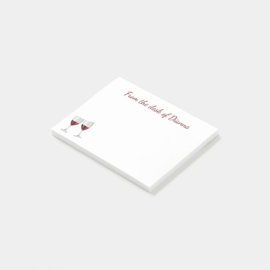 Bourgondische wijn Champagne glazen wijnmakerij Post-it® Notes (Schuin)