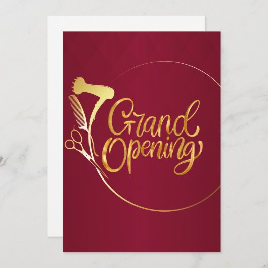 Bourgondische wijn en gouden schoonheidssalon Gran Kaart (Voorkant / Achterkant)