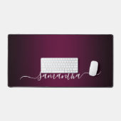 Bourgondische wijn gradiënt elegante naam bureaumat (Keyboard & Muis)