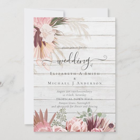 Bourgondische wijn Pampagras Tropisch huwelijk (Voorkant)