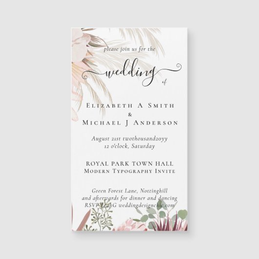 Bourgondische wijn Pampagras Tropisch huwelijk (Voorkant)