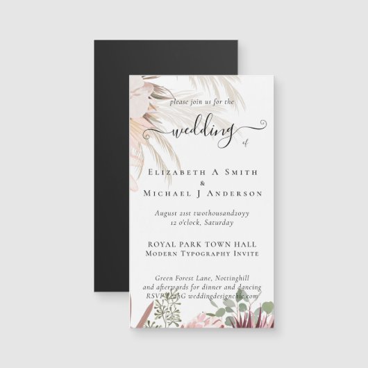 Bourgondische wijn Pampagras Tropisch huwelijk (Voorkant / Achterkant)