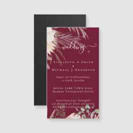 Bourgondische wijn Pampas gras tropische bruiloft