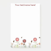 Bourgondische wilde bloemen naam post-it® notes (Voorkant)