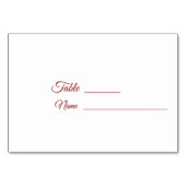 Bourgondische winterbruiloft met Bluebonnet Kaart (Achterkant)