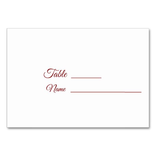 Bourgondische winterbruiloft met Bluebonnet Kaart (Achterkant)