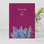 Bourgondische winterbruiloft met Bluebonnet Menu (Staand voorkant)