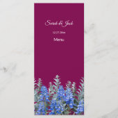 Bourgondische winterbruiloft met Bluebonnet Menu (Voorkant)