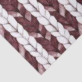 Bourgondische witte strepen Kerstmis Tissuepapier (Detail)