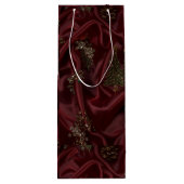 Bourgondische Zijde-Uitzicht Diamant Wijn Cadeautas (Achterkant)
