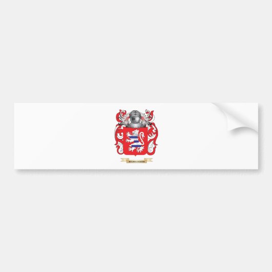 Bourguignon-japat van wapens (gezinscrest) bumpersticker (Voorkant)