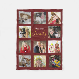 BOURGUNDY Foto Deken Collage Instagram Genoemd