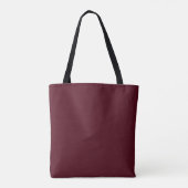 Bourgundy Wine Simple Moderne Bridesmaid Script Tote Bag (Achterkant)