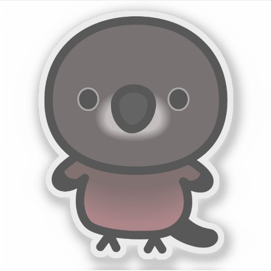 Bourke-papegaai Sticker (Voorkant)