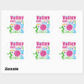 Bourne Beach Volleyball Ronde Sticker (Vel)