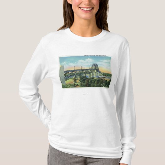 Bourne-brug over het Uitzicht Kabeljauw T-shirt (Voorkant)