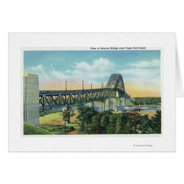 Bourne-brug over het Uitzicht van het Kabeljauwkan (Voorkant Horizontaal)