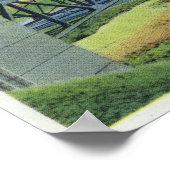 Bourne-brug over het Uitzicht van het Kabeljauwkan Poster (Hoek)