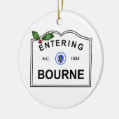 Bourne MA Keramisch Ornament (Links)
