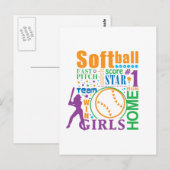 Bourne Softball Briefkaart (Voorkant / Achterkant)