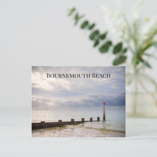 Bournemouth Beach Briefkaart (Staand voorkant)