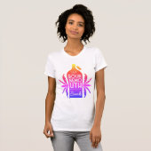 Bournemouth Beach Rainbow T-shirt (Voorkant volledig)