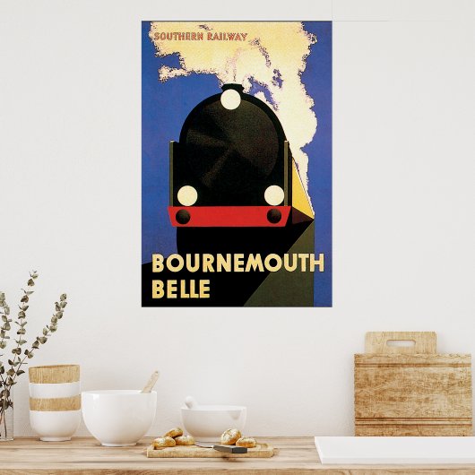 Bournemouth Belle Art Deco Poster (Keuken)