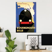 Bournemouth Belle Art Deco Poster (Thuiskantoor)
