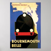 Bournemouth Belle Art Deco Poster (Voorkant)
